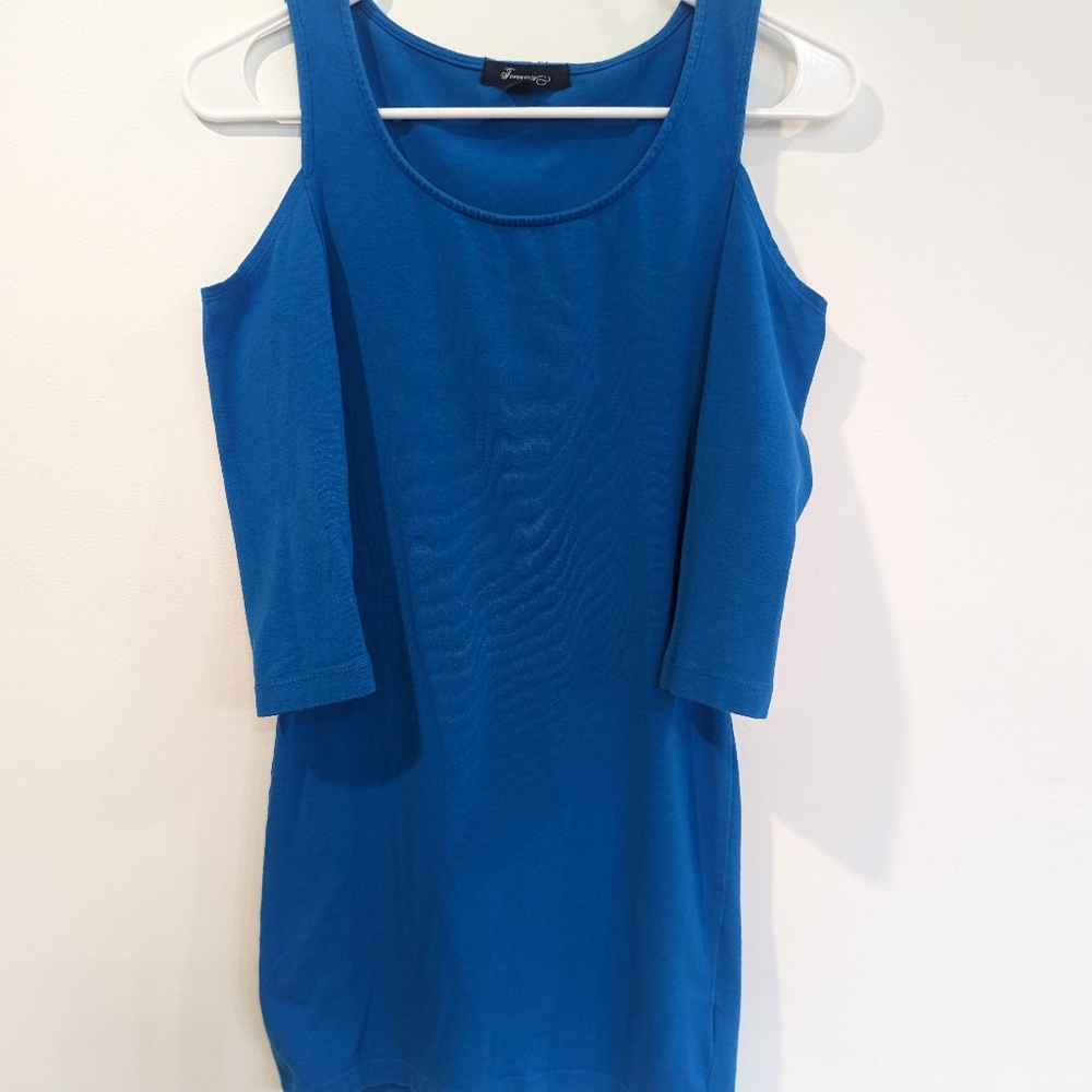 Forever 21 royal blue dress. Women's Size small. Form fitting.